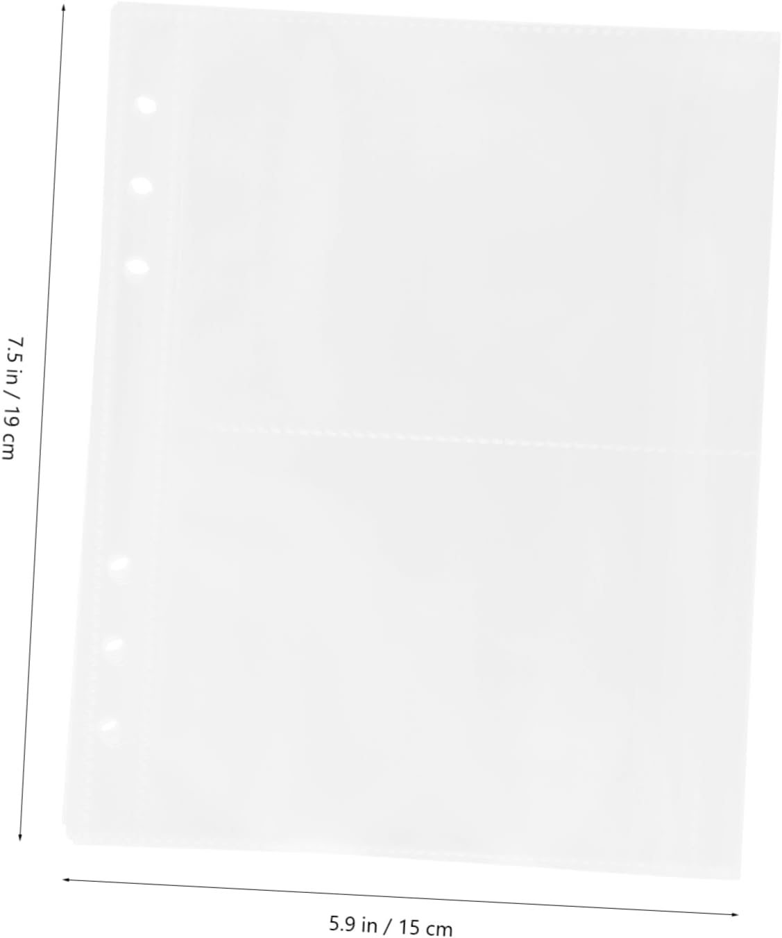 Holibanna 50pcs Scrapbook Pages Scrapbook Refill Plastic Sleeves Photo Album Pages