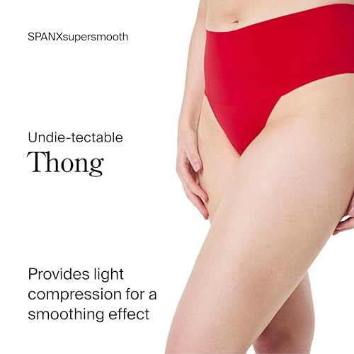 Image of SPANX SPANXsupersmooth Undie-tectable Thong - Comfortable Core Control - Invisible Shapewear - Women No Show Thong Underwear