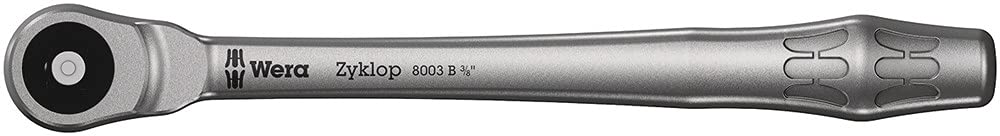 Wera 004033 Zyklop Metal-Push Slim Ratchet 3/8In Drive 4013288174031