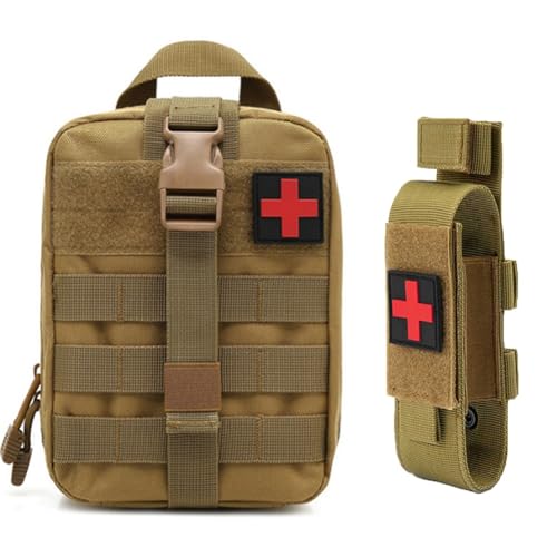 Support Tq Tactique avec pochette garrot Molle découpée et sac Ifak amovible