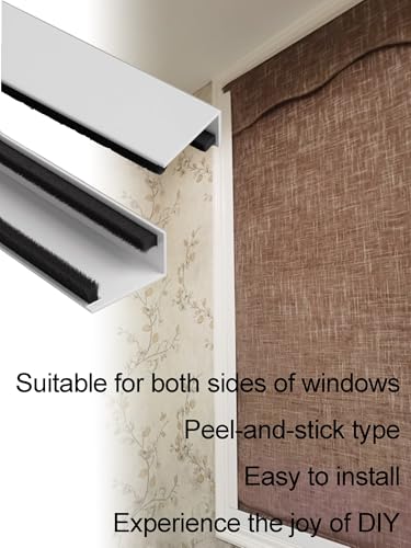 Bloqueadores de luz de PVC para persianas de dormitorio, 2 tiras opacas de 60 cm. 5