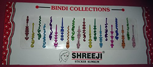Crystal cut Bindi Tattoo Stickers Set of 3 Packs Body Jewelry SHREEJI -3PKC by SHREEJI