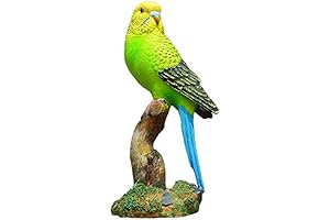 Whimsical Parakeet Ornament: A Charming Addition to Your Garden Sanctuary