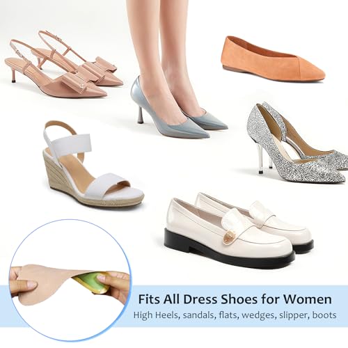 2 Pares Plantillas de Cuero para Tacones Altos Mujer miniatura 6