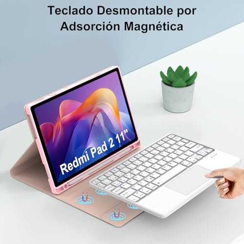 Teclado para Redmi Pad 2 11" que soluciona la escritura lenta sin usar ratón 4