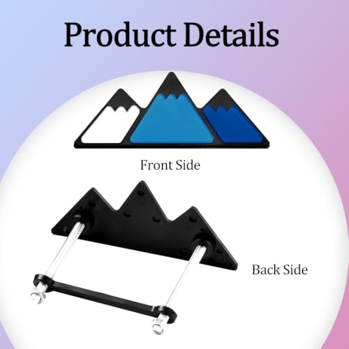 Image of Grille Decor Badge, Tri-Color Grille Insert Trims | Tri-Color Grille Badge Emblem Decoration Accessories Car Truck Label Fit for Most Vehicles