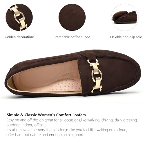 Image of Cvistpieo Loafers for Women Business Casual Shoes Comfortable & Lightweight Penny Loafers Slip On Work Flats