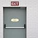 Designer EXIT Sign - Brushed Gold - Large (1 Pack)
