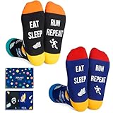 HAPPYPOP Funny Gifts For Runners Men Women Gifts For Runners Male Female, Running Gifts Women Men, Novelty Running Socks For Men Women Runner Socks