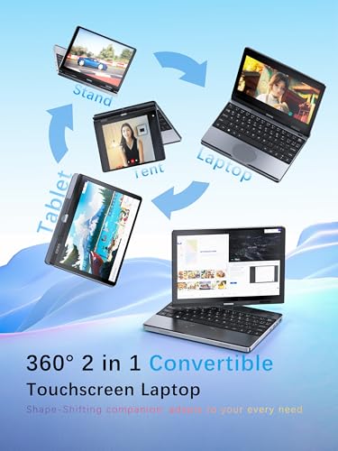 Image of Mini Laptop 10.5 inch Touchscreen 2-in-1 Convertible Computer N95 CPU