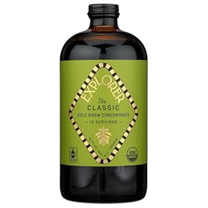 Explorer Cold Brew, Coffee Cold Brew Concentrate The Classic Organic, 32 Fl Oz