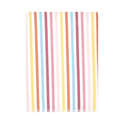 Image of Hudson Baby Unisex Baby Cotton Poly Flannel Burp Cloths Bundle, Sunshine and Rainbows, One Size