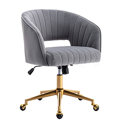 Home Office Chair Swivel Velvet Desk Chair Accent Armchair Upholstered