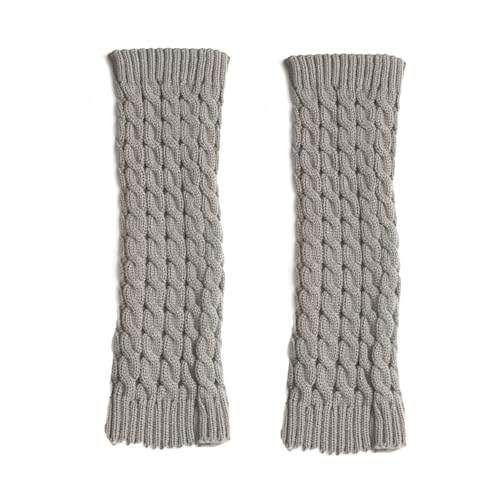 Image of Knitted Ribbed Stirrup Leg Warmers for Women, Girls, Ladies - Yoga and Dance