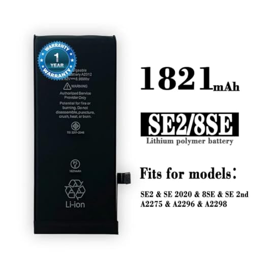 Image of Original Battery for iPhone se2020 SE2 &2020 8SE & SE 2ND A2275 & A2296 &A2298 Battery with 1 Year Warranty**** (CAR173)