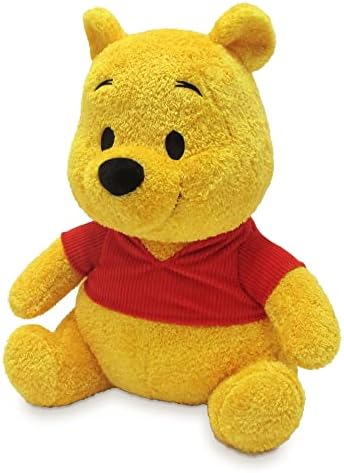 Disney Store Official Winnie the Pooh Weighted Small Soft Toy, 36cm/14, Cuddly Toy with Removable Weight, Winnie The Pooh Stuffed Animal with Embroidered Details, Soft-Feel, Suitable for All Ages
