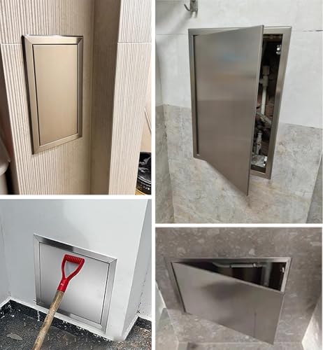 Panel de acceso de acero inoxidable con pestillo magnético táctil personalizable 3