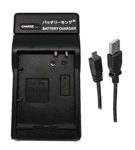 �o�b�e���[�L���O EN-EL23 �}���[�d�� USB�P�[�u���t�� ENEL23 �݊��i