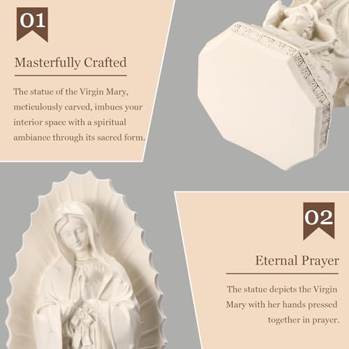 Estatua Virgen de Guadalupe 30 cm Figura Virgen María miniatura 4