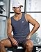 G Gradual Men's Workout Tank Tops Sleeveless Muscle Shirts Summer UPF 50+ Quick Dry Shirts for Men Athletic Running Gym(Dusty Blue,L)