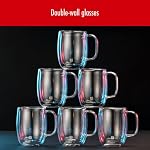 ZWILLING Sorrento Plus 2 Piece Insulated Double-Wall Borosilicate Glass Coffee Mug - 355 ml