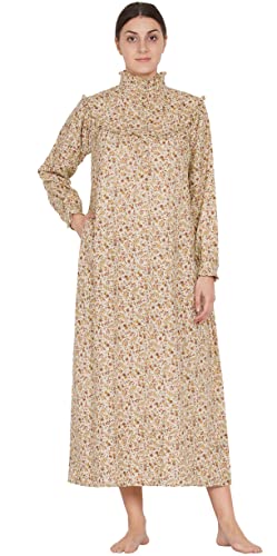 Robe de nuit imprimée vintage Cotton Lane en coton et modal doux