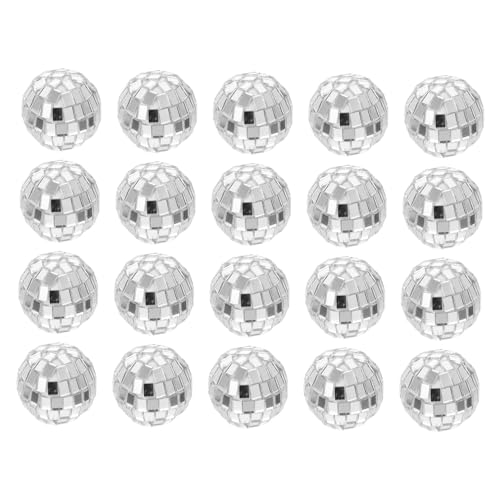 JOINPAYA 20 peças bola de espelhos bolas de espelhos de festa pendentes de bolas pendentes de casamento bolas de luz refletora bola pendente refletor pequena bola de discoteca vidro
