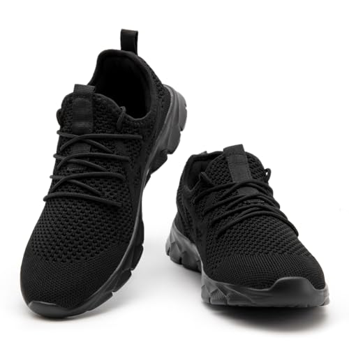 Mens Slip On Walking Shoes Non Slip Running Shoes Lightweight Breathable Tennis Sneakers Fashion Casual Gym Trainers