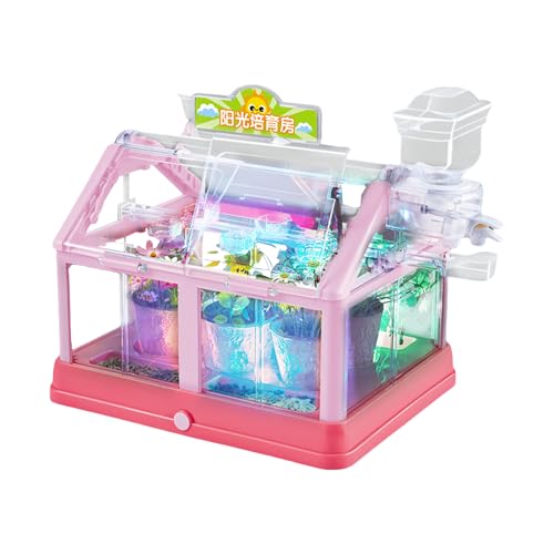 Kit de Cultivo de Plantas para Niños,Juego de Jardinería para Cultivar Flores Infantil - Juguetes Educativos Stem con Invernadero para Niñas Adolescentes y Jóvenes