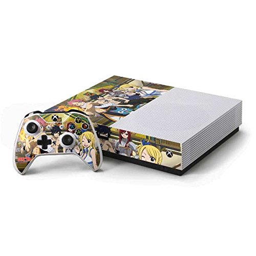 Skinit Decal Gaming Skin Compatible with Xbox One S Console and Controller Bundle - Officially Licensed Funimation Fairy Tail Group Shot Design