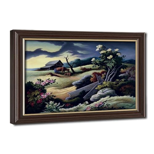 Scène de ferme Benton June Morning poster pour personnaliser un bureau vide