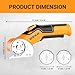 DEKOPRO Rechargeable Electric Box Cutter with 2 Blades, High-Precision Cardboard Cutter with Safety Lock for Carpets, Plastic, Sheet-Aluminum, Cardboard with Type-C Charging, LED