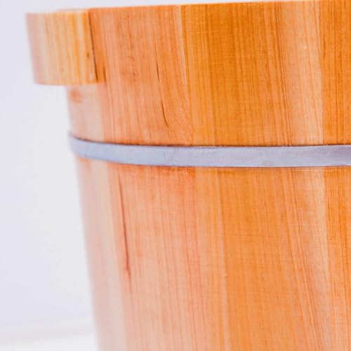 Balde de Madera Maciza para Pies con Masaje y Tapa miniatura 3