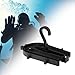 QSTDGVPW Wetsuit Hanger, Drysuit Hanger Regulator Storage Multifunctional Hanger Scuba Diving Drying Hanger for Scuba Diving Accessory, Black