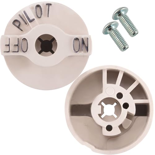 GEEX DEPOT P6071267 Beige Valve Knob(Set of 8) | Compatible with Pitco Gas Fryers, Robertshaw 700-506 Thermostat, 1751-012 Gas Valve | Replacement Pilot Control Knob (8)