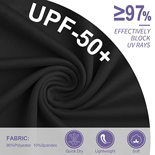 Women Beach Cover Up Long Sleeve Dresses Upf 50+ Shirts Sun Protection Zip Hoodie With Pockets Thumbholes Black Xl New #TOP3