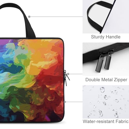 Sac pour ordinateur portable Rainbow Smoke imperméable et ultra résistant