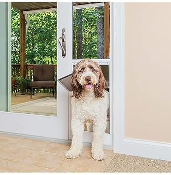 Large Power Pet Sliding Glass Dog Door Extra Tall