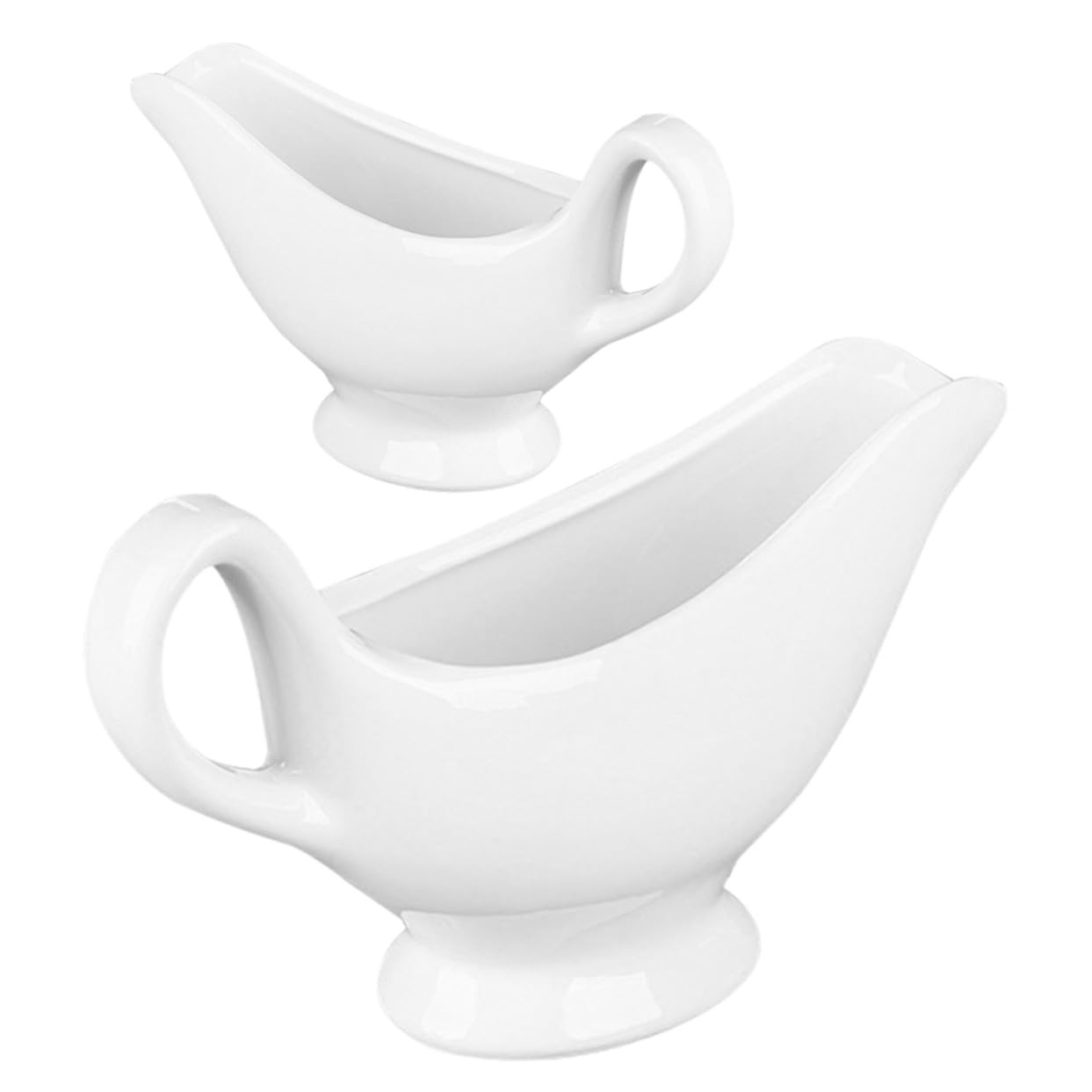 Saucière céramique blanche durable et esthétique pour table raffinée