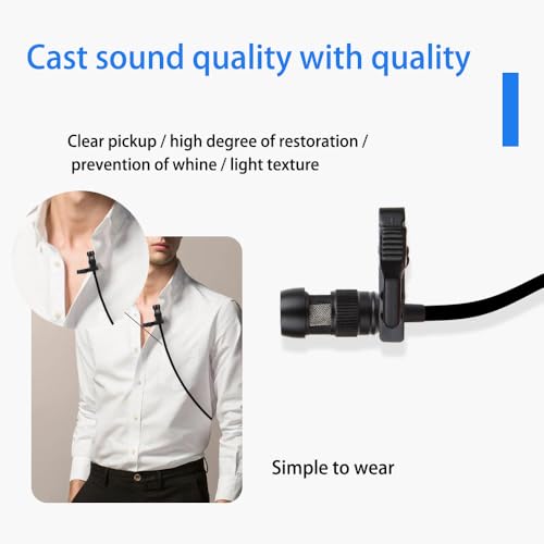 Microphone cravate cardioïde pour émetteur Shure pour capter une voix nette