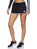 weiches Gewebe Nike Damen W NSW HRTG FLC Shorts, Black/White, M