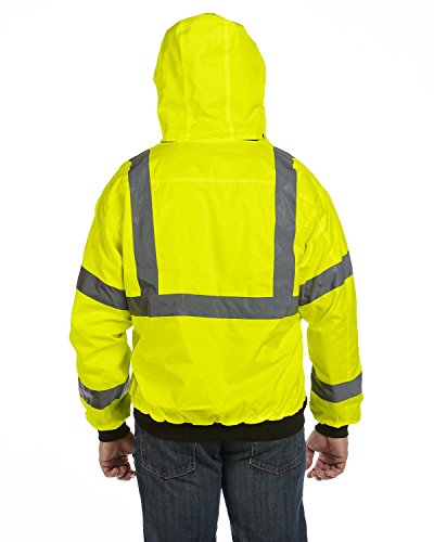 Occunomix Luxetjbjrl Bomber Jacket, Luxate Value, Class 3 Safety, Large, Yellow #TOP2