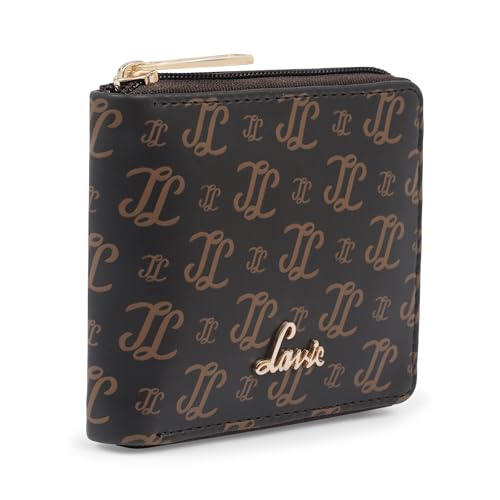 Image of Lavie Women's Sacy Monogram LL Print Small Zip around Wallet | Ladies Purse Handbags