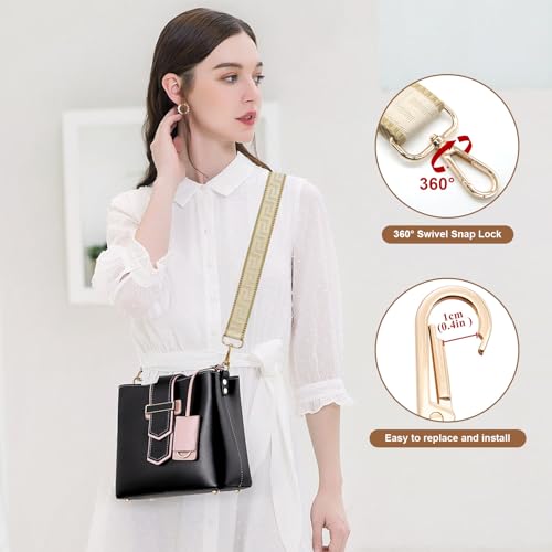 Image of Long Keeper Purse Strap Wide 3.8cm Shoulder Strap Crossbody Bag Strap Replacement Adjustable Guitar Straps for Women Handbags