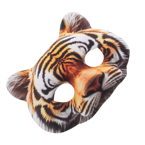 Masque tigre réaliste SOIMISS idéal pour soirée cosplay et carnaval adulte