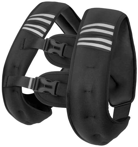WTREE Weighted Vest Men or Women - 12 lb Weights with Reflective Stripe, Weighted vest for Workout Equipment for Strength Training Night Running