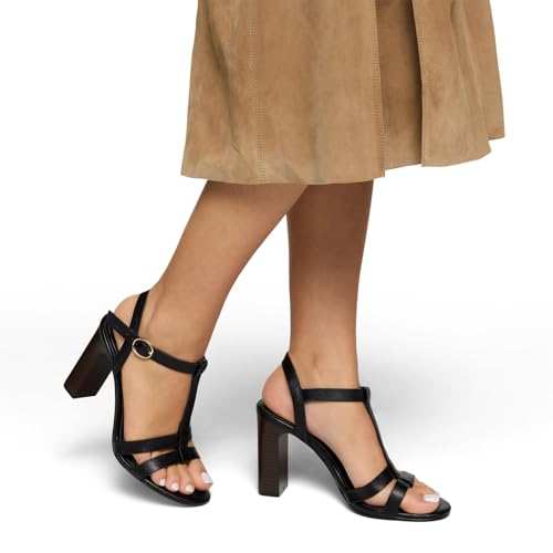 ALDO Women's Nayelii Strappy Platform Block Heeled Sandal, Black, 6 by ALDO - Used condition - US$67.21