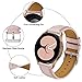 Syxinn Leather Strap for Samsung Galaxy Watch 4 Classic, Galaxy Watch 5 Pro & Active 2 - 20mm, Soft Leather Band in pink for 46mm & 42mm Watches