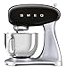 Smeg, Robot Pâtissier SMF02BLEU, 10 Niveaux de Vitesse, Fonction Mise en Marche Progressive, Bol 4,8 L, Verrouillage Moteur de Sécurité, Batteur Plat, Crochet et Couvercle Fournis, 800W, Noir