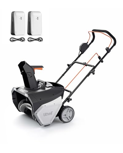 Litheli Cordless Brushless Snow Blower, 20'' 40V Electric Snow Thrower for Driveways, 4.0Ah Battery Included
